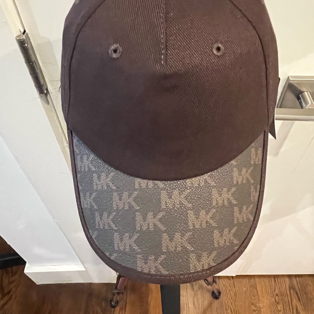 Michael Kors Dark Brown Monogram Cap